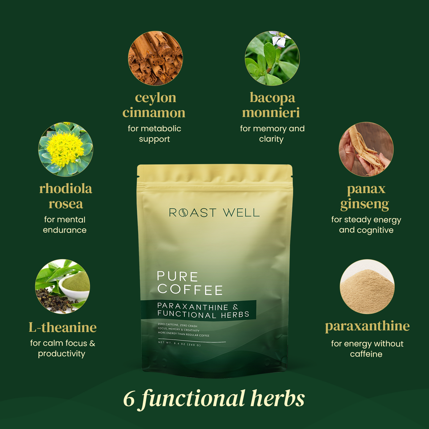 Real Roast with Paraxanthine & Functional Herbs