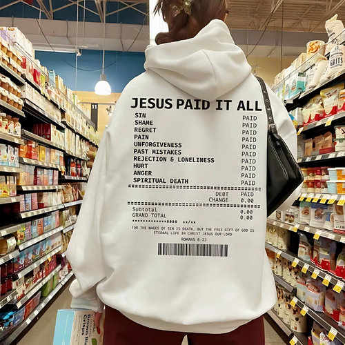 'JESUS PAID IT ALL' premium hoodie